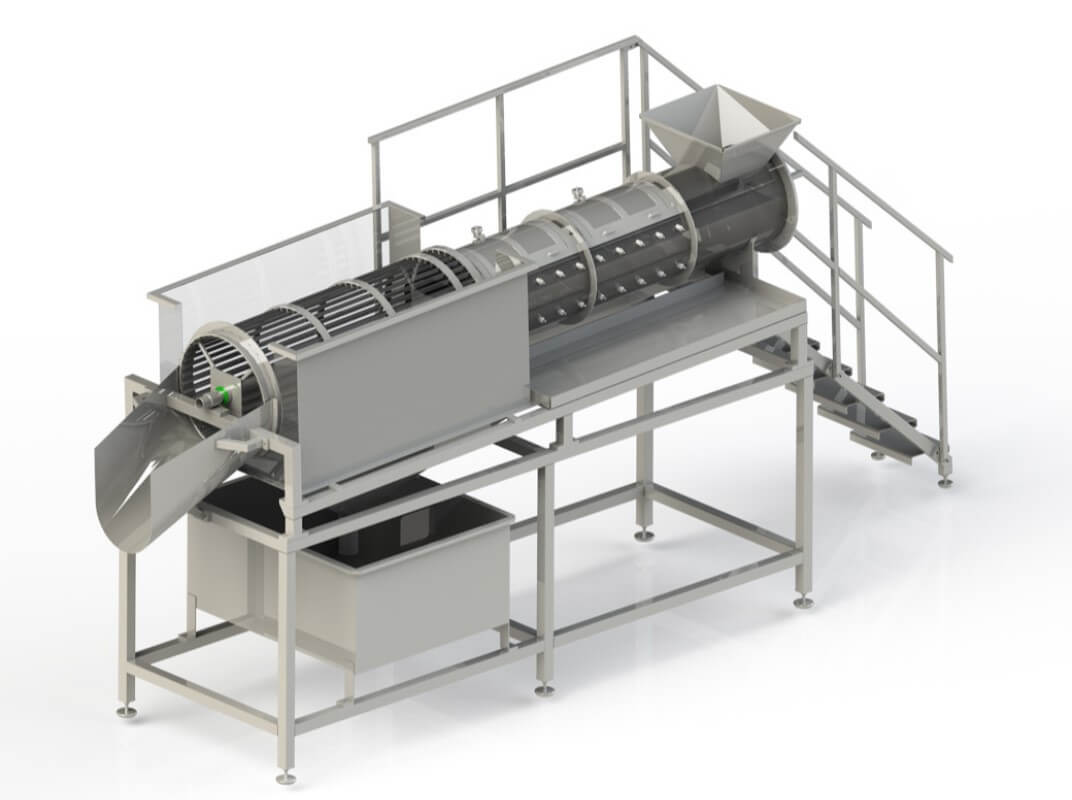 Máquina Desgranadora de Mejillón y Tromeles de Lavado